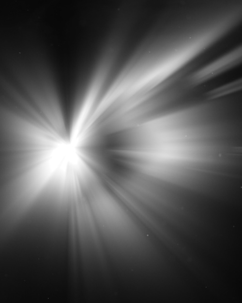 Voorbeeld van Photoshop Brushes - Dust, Smoke and Light Rays